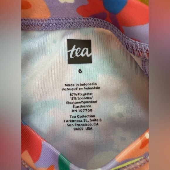 Tea Collection Floral Print Rashguard - Picture 3 of 3